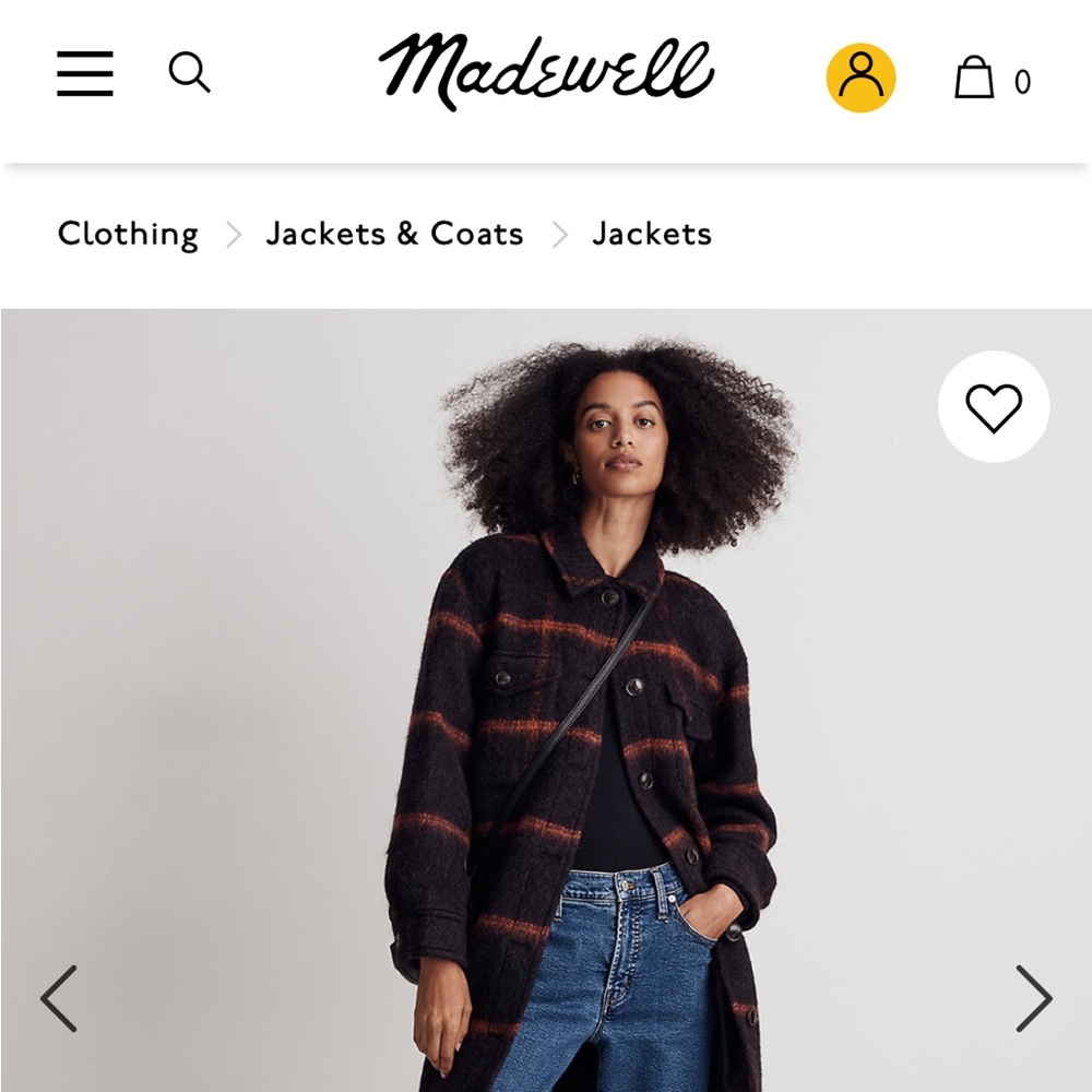 Madewell Shirt-Jacket, Size XS